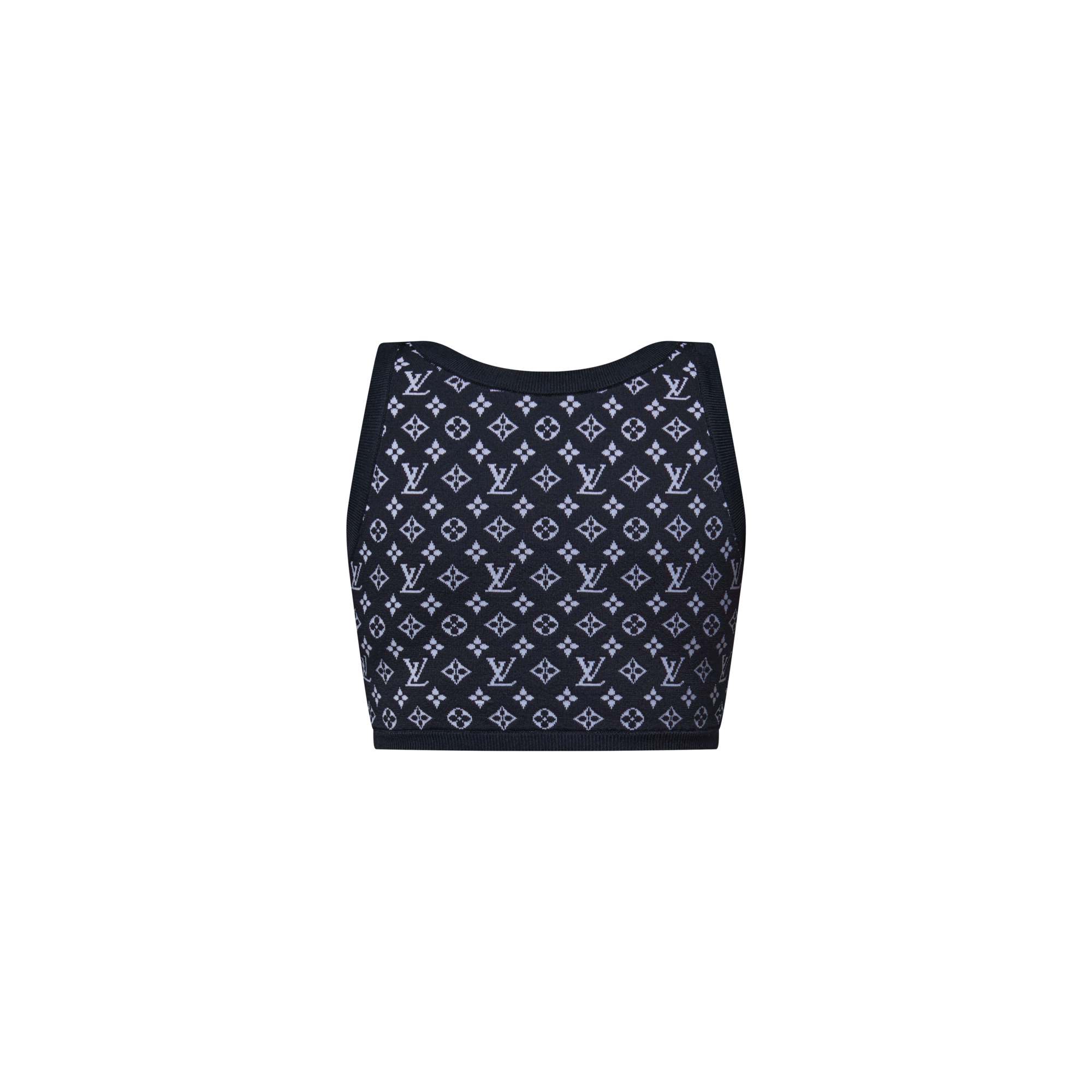  Prêt-à-Porter Hauts Haut court en maille Monogram Jacquard | Louis Vuitton ® (Zoom produit)