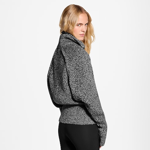 Ready-to-Wear Tops and Shirts Heathered Half-Zip Pullover | Louis Vuitton ® (Product zoom)