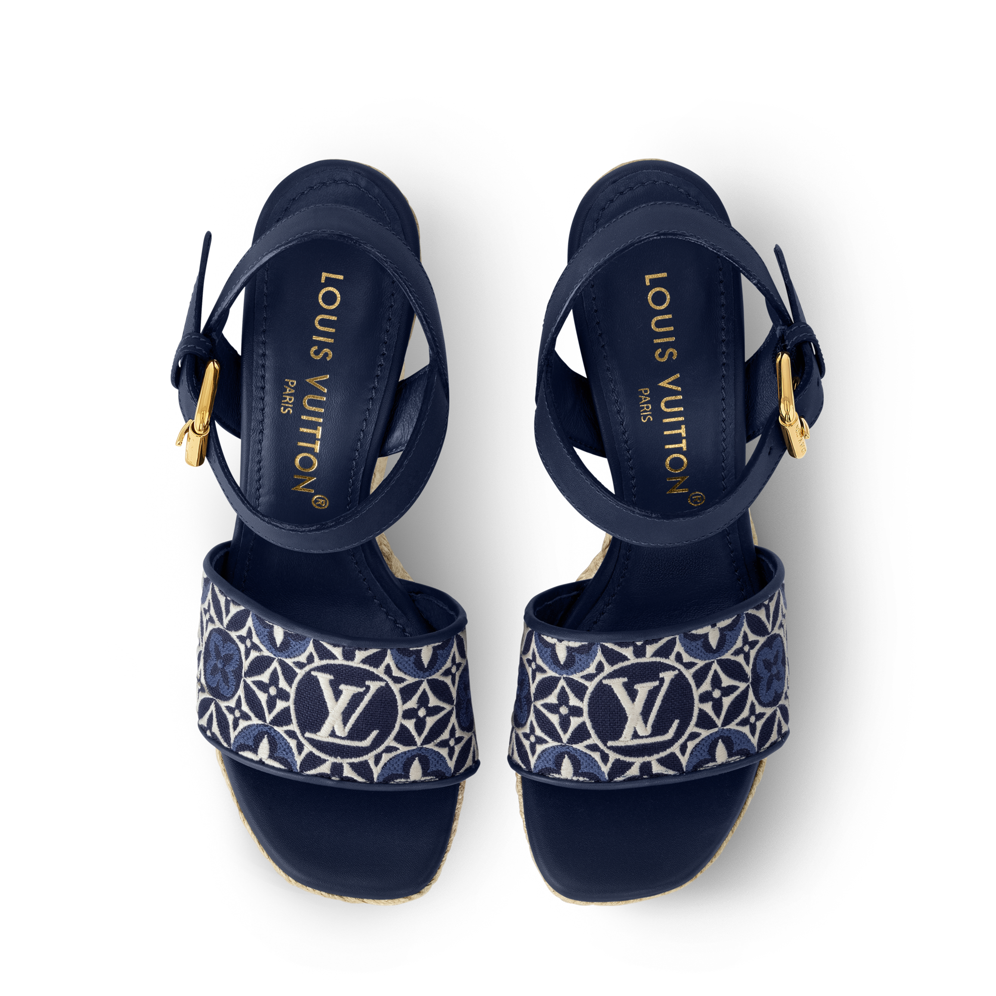  Shoes Sandals and Espadrilles  Helios Wedge Espadrille | Louis Vuitton ® (Product zoom)