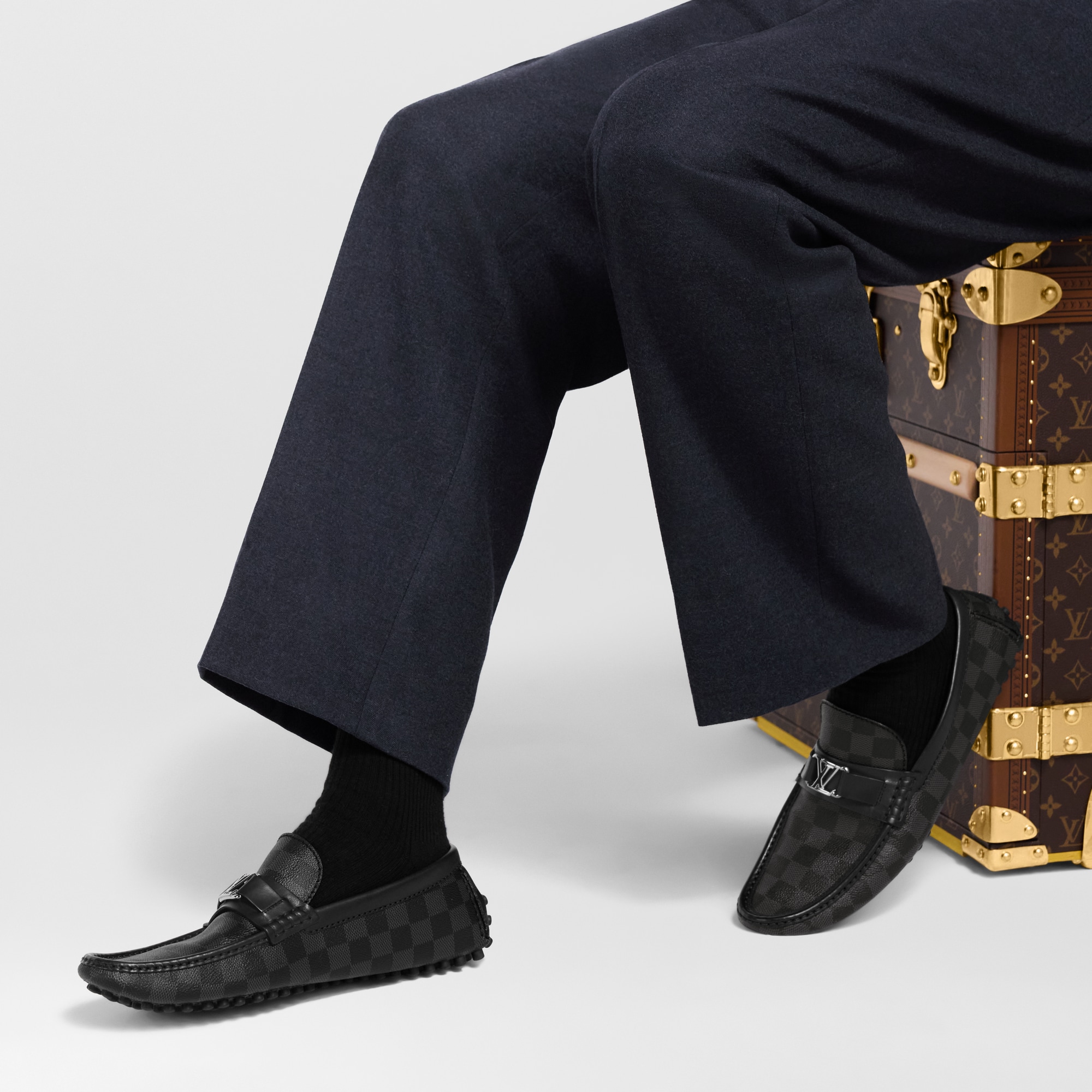 Damier Graphite Canvas Shoes All Shoes Hockenheim Moccasin | Louis Vuitton ® (Product zoom)