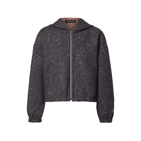 Ready-to-Wear Coats and Jackets Hooded Bouclette Tweed Jacket | Louis Vuitton ® (Product zoom)