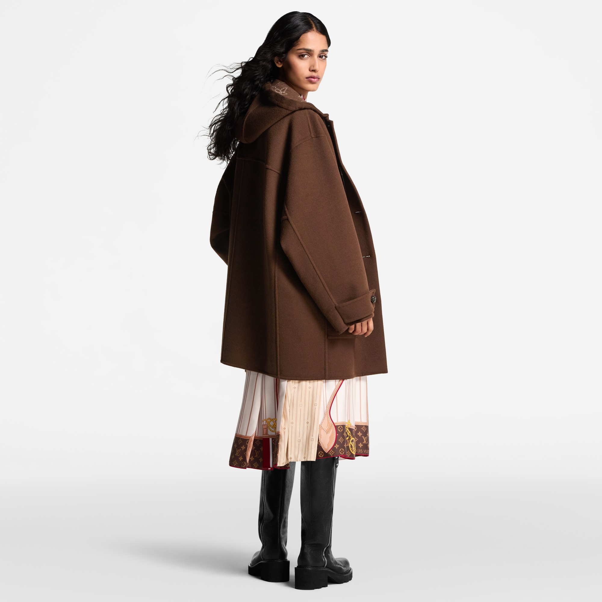  Ready-to-Wear Coats and Jackets Hooded Button-Up Coat | Louis Vuitton ® (Product zoom)