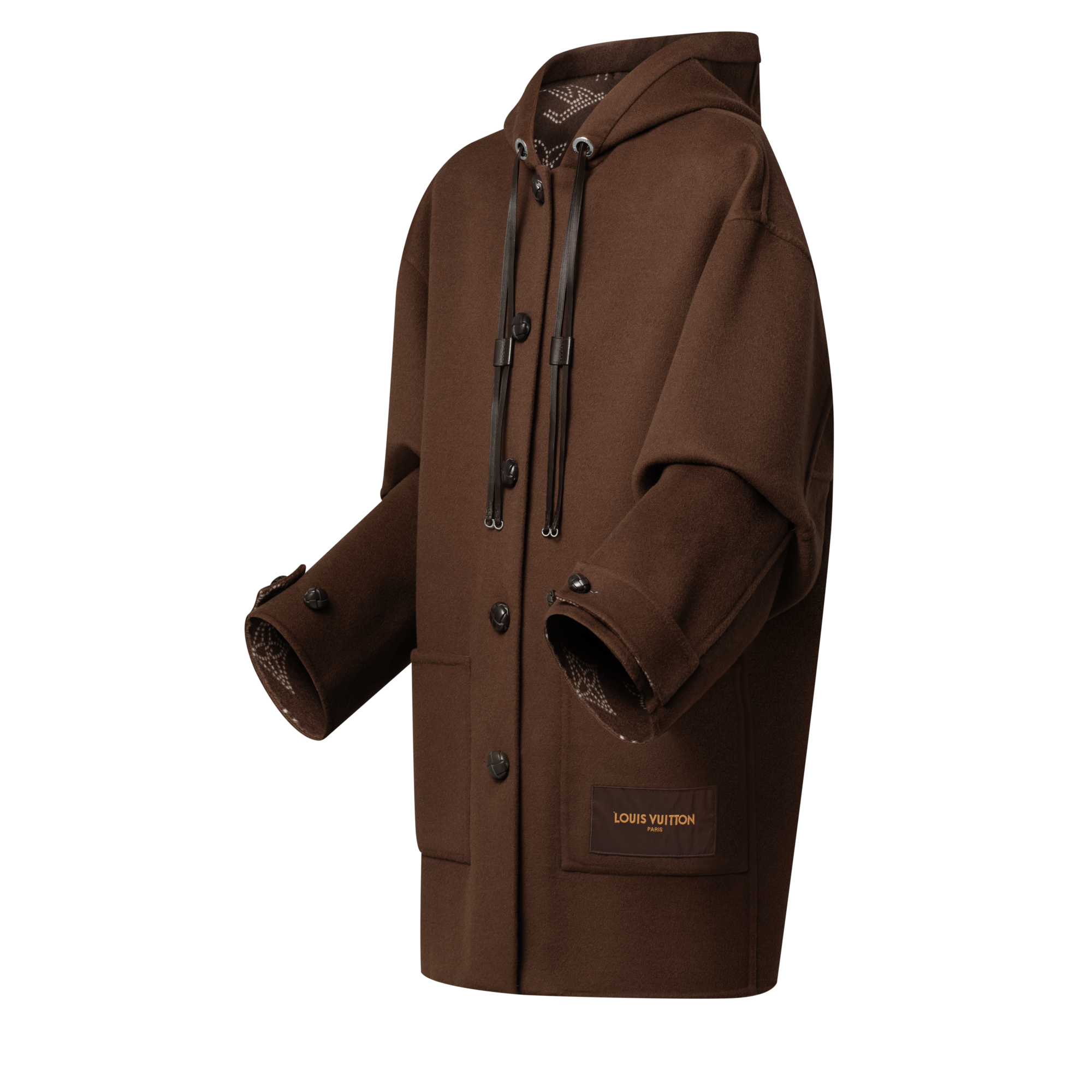  Ready-to-Wear Coats and Jackets Hooded Button-Up Coat | Louis Vuitton ® (Product zoom)