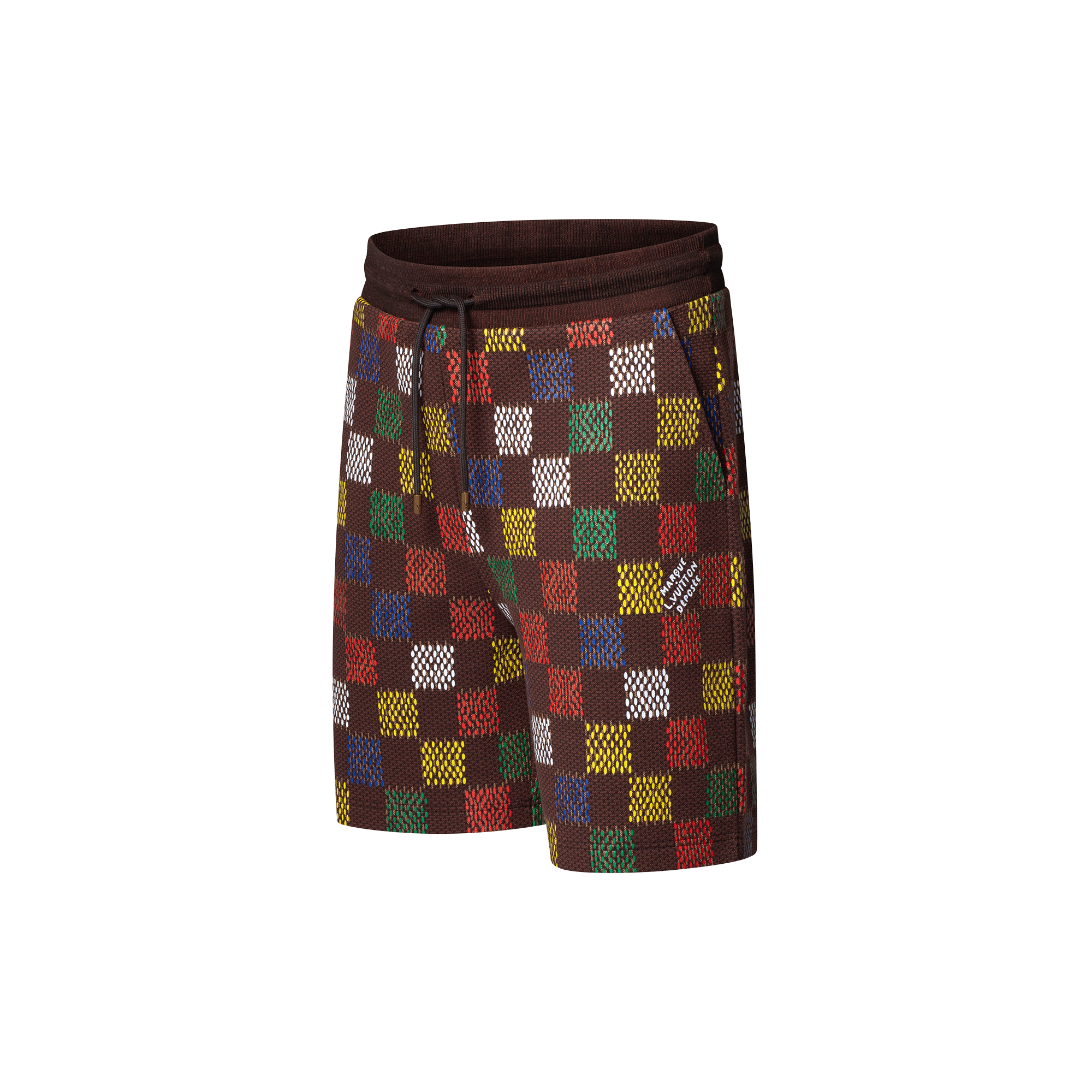 Ready-to-Wear Pants Jacquard Damier Cotton Jersey Shorts | Louis Vuitton ® (Product zoom)