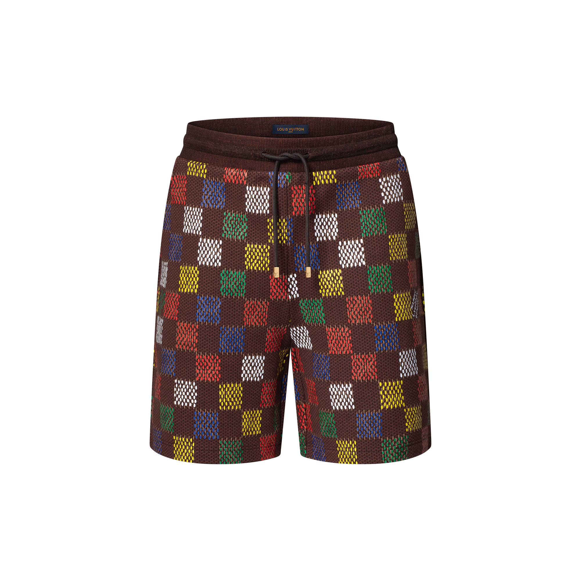  Ready-to-Wear Pants Jacquard Damier Cotton Jersey Shorts | Louis Vuitton ® (Product zoom)