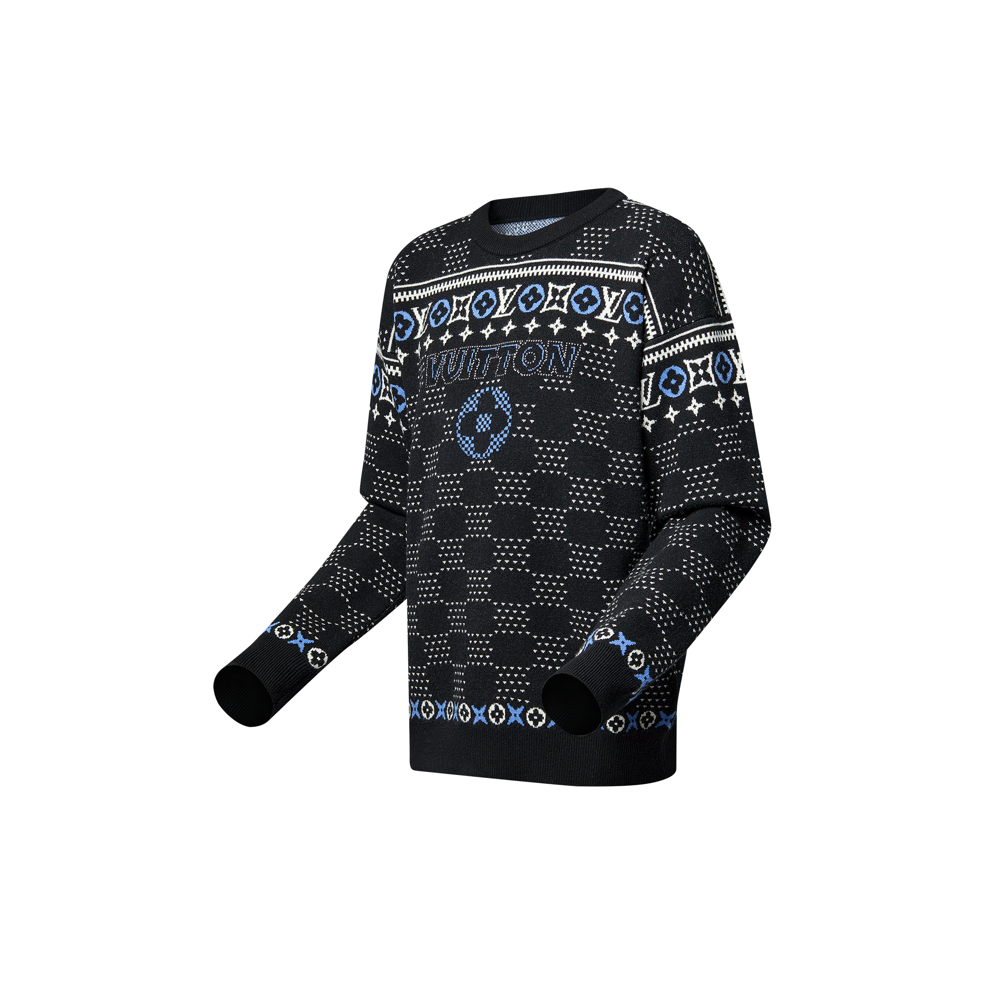  Ready-to-Wear All Ready-to-Wear Jacquard Wool Pullover | Louis Vuitton ® (Product zoom)