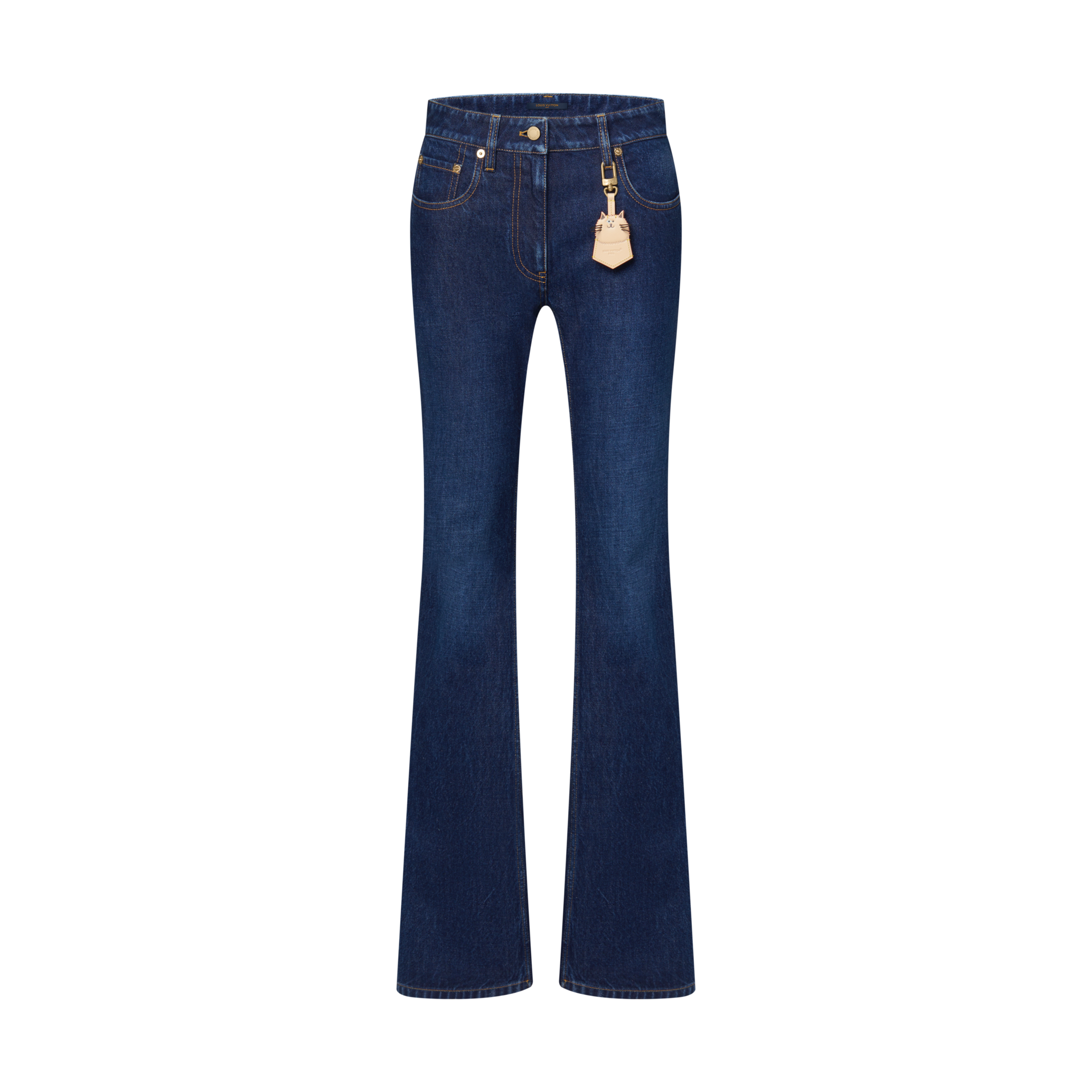  Prêt-à-Porter Pantalons Jean droit en denim délavé | Louis Vuitton ® (Zoom produit)