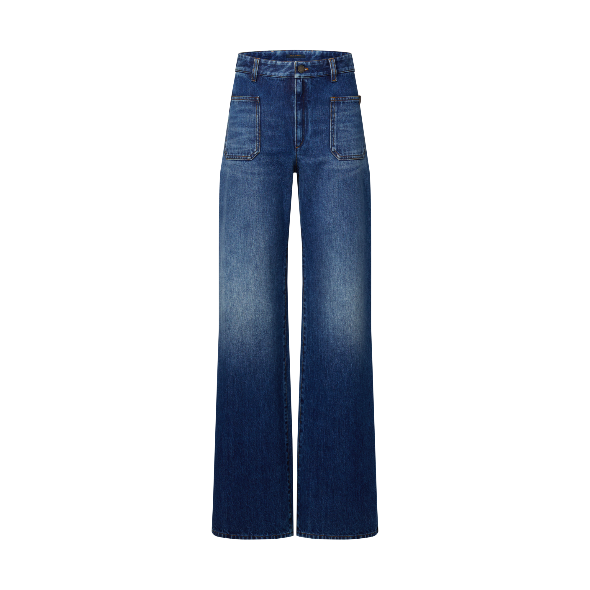  Prêt-à-Porter Pantalons Jean évasé à poches plaquées | Louis Vuitton ® (Zoom produit)