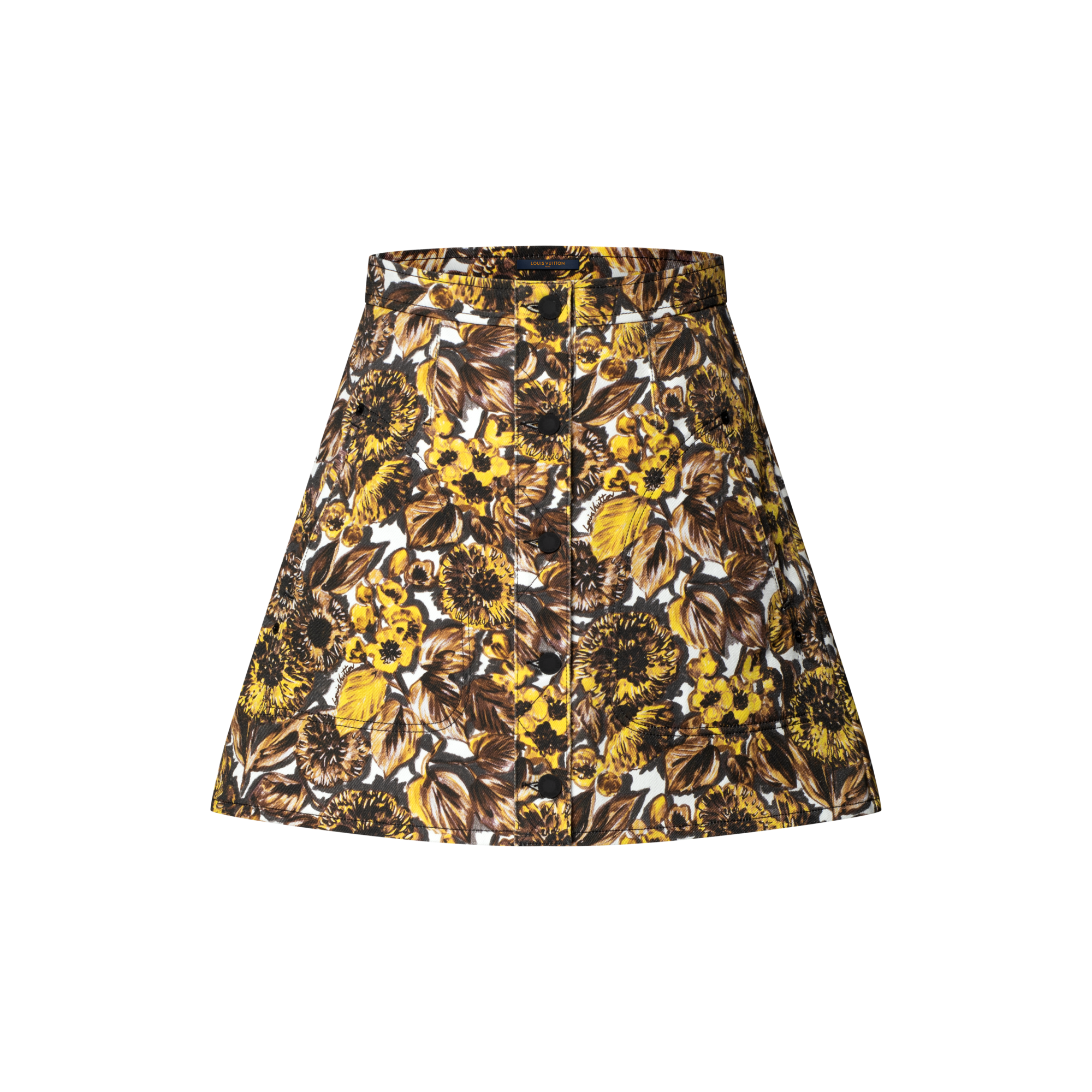  Prêt-à-Porter Jupes et Shorts Jupe à imprimé floral et boutons | Louis Vuitton ® (Zoom produit)