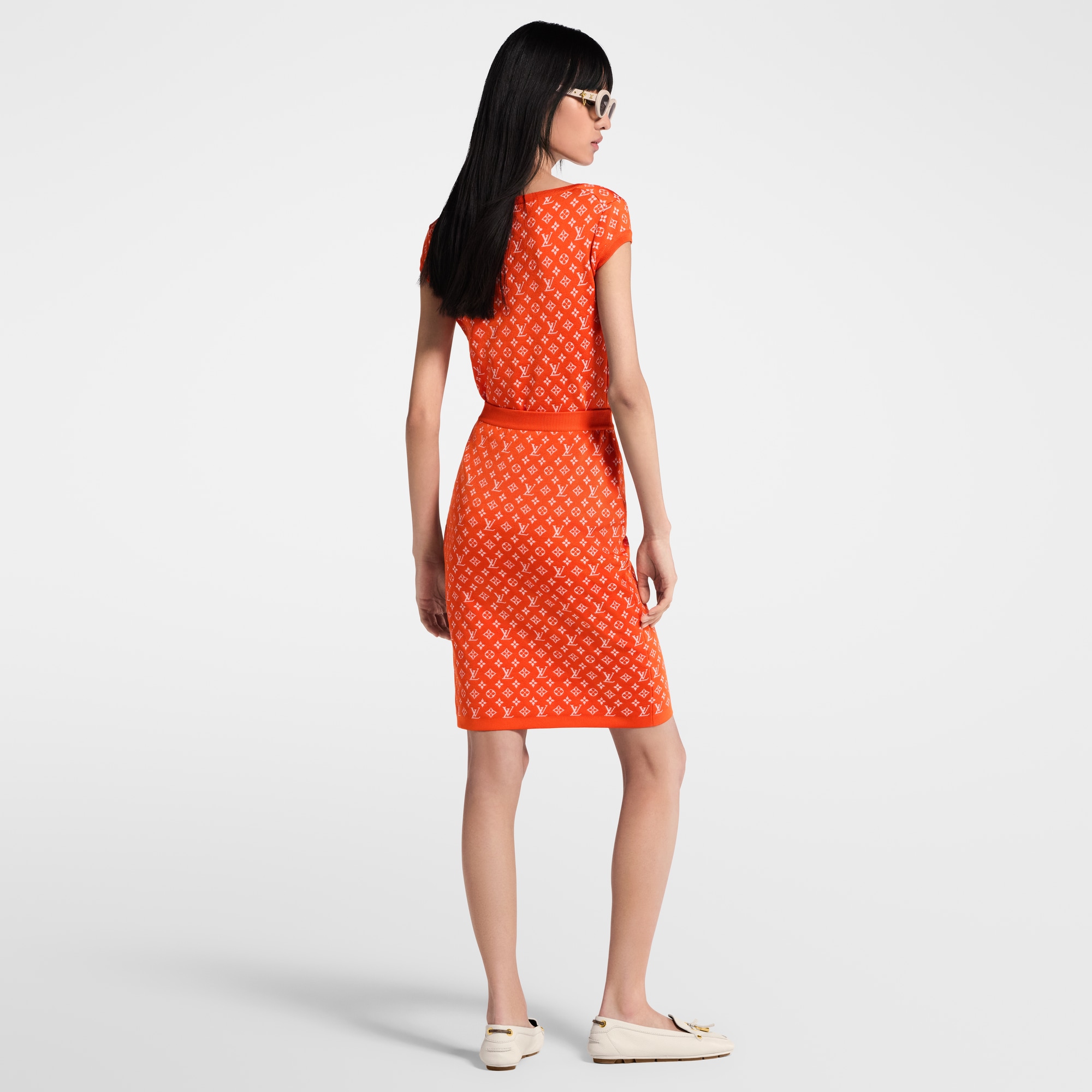  Prêt-à-Porter Maille Jupe en maille Monogram Jacquard | Louis Vuitton ® (Zoom produit)