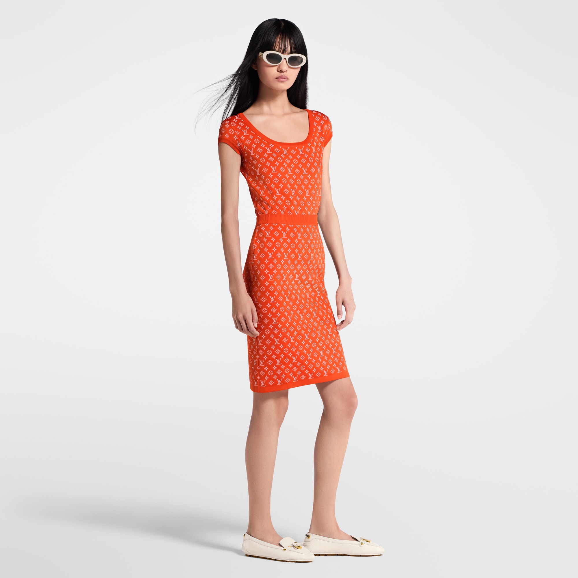  Prêt-à-Porter Maille Jupe en maille Monogram Jacquard | Louis Vuitton ® (Zoom produit)