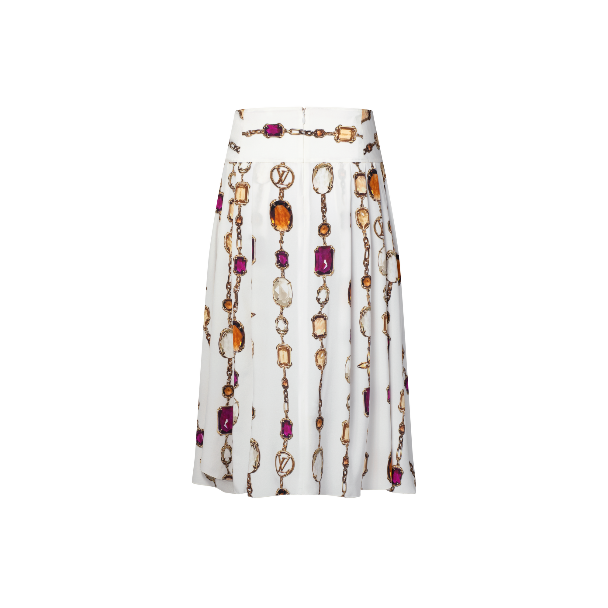  Prêt-à-Porter Jupes et Shorts Jupe midi à imprimé collier | Louis Vuitton ® (Zoom produit)