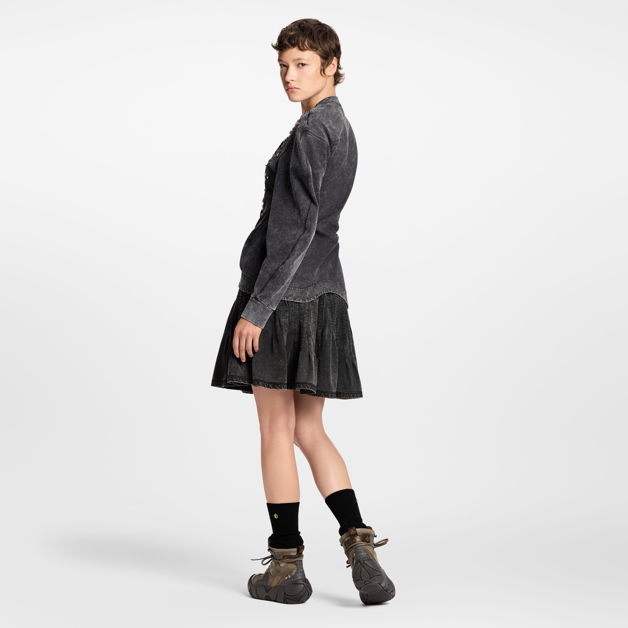  Prêt-à-Porter Jupes et Shorts Jupe plissée en jersey | Louis Vuitton ® (Zoom produit)