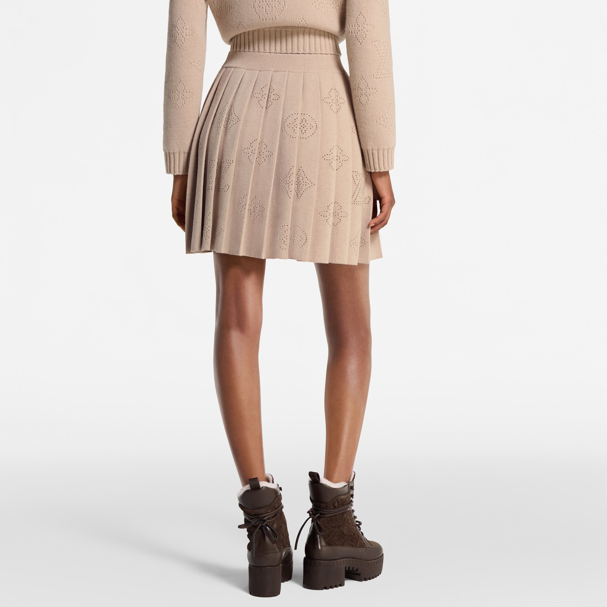  Prêt-à-Porter Jupes et Shorts Jupe plissée en maille Mahina | Louis Vuitton ® (Zoom produit)