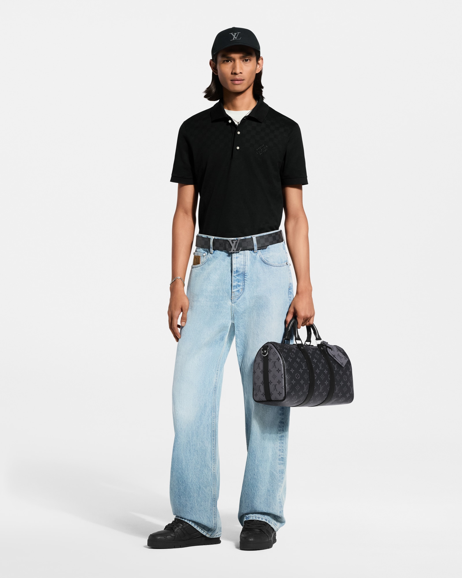 Keepall Bandoulière 35 Monogram Eclipse - Men - Travel | LOUIS 