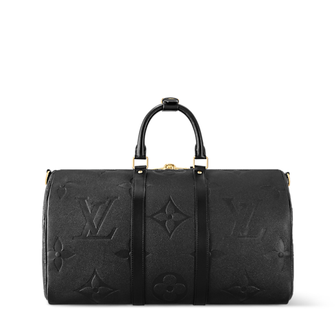 Monogram Empreinte Leather Travel Travel Bags Keepall Bandoulière 45 | Louis Vuitton ® (Product zoom)