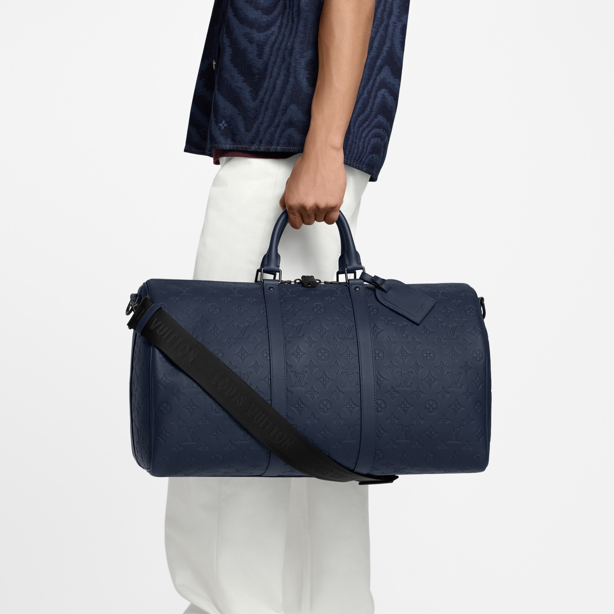 Keepall Bandoulière 50 Monogram Shadow Bags and Small Leather