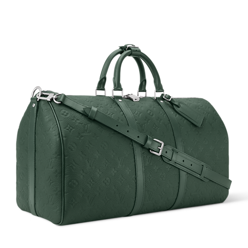 Taurillon Monogram Travel Travel Bags Keepall Bandoulière 50 | Louis Vuitton ® (Product zoom)