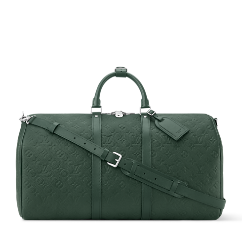 Taurillon Monogram Travel Travel Bags Keepall Bandoulière 50 | Louis Vuitton ® (Product zoom)