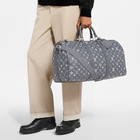 Monogram Shadow Travel Bags All Travel Bags Keepall Bandoulière 50 | Louis Vuitton ® (Product zoom)