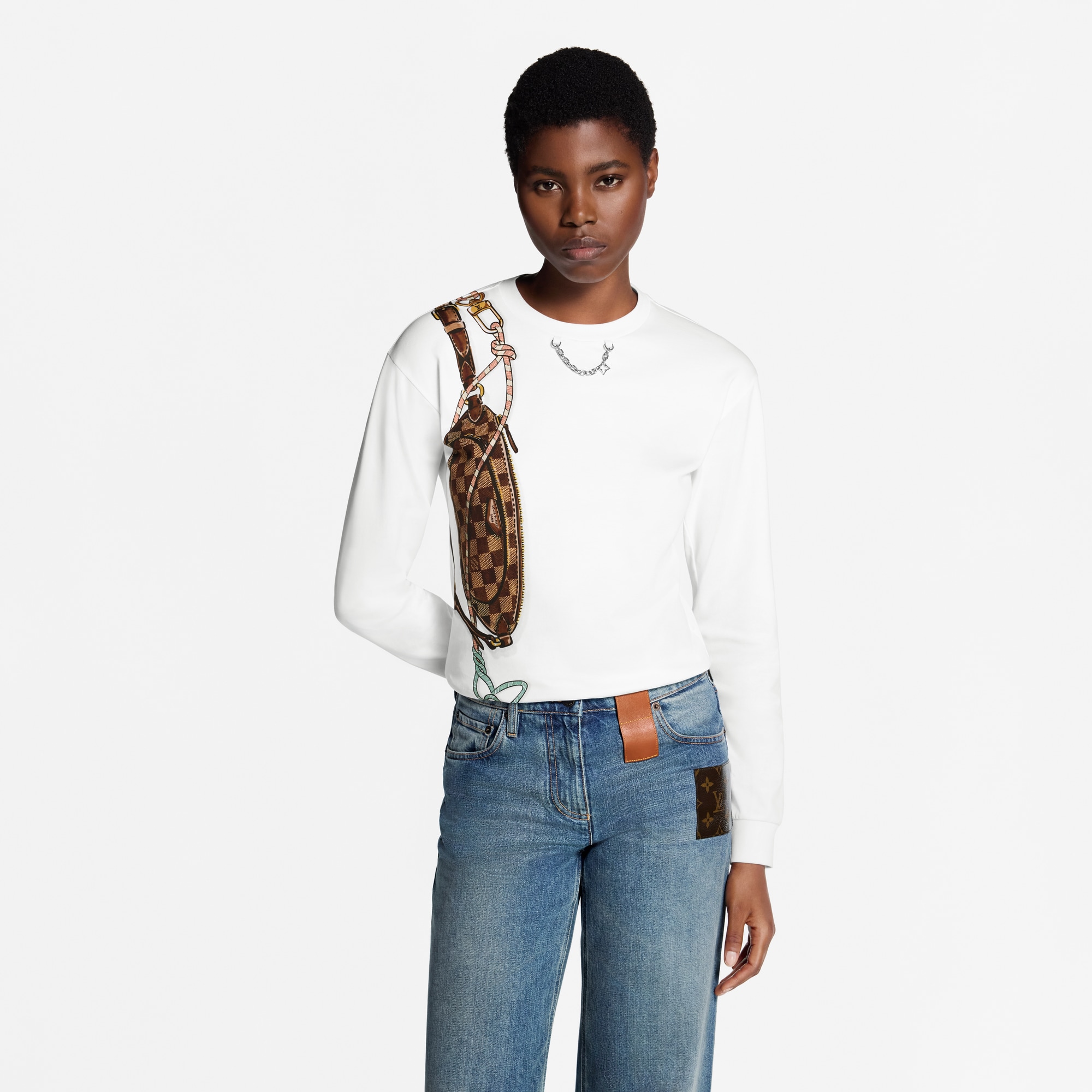  Ready-to-Wear Tops Keepit Print Long-Sleeved T-Shirt | Louis Vuitton ® (Product zoom)