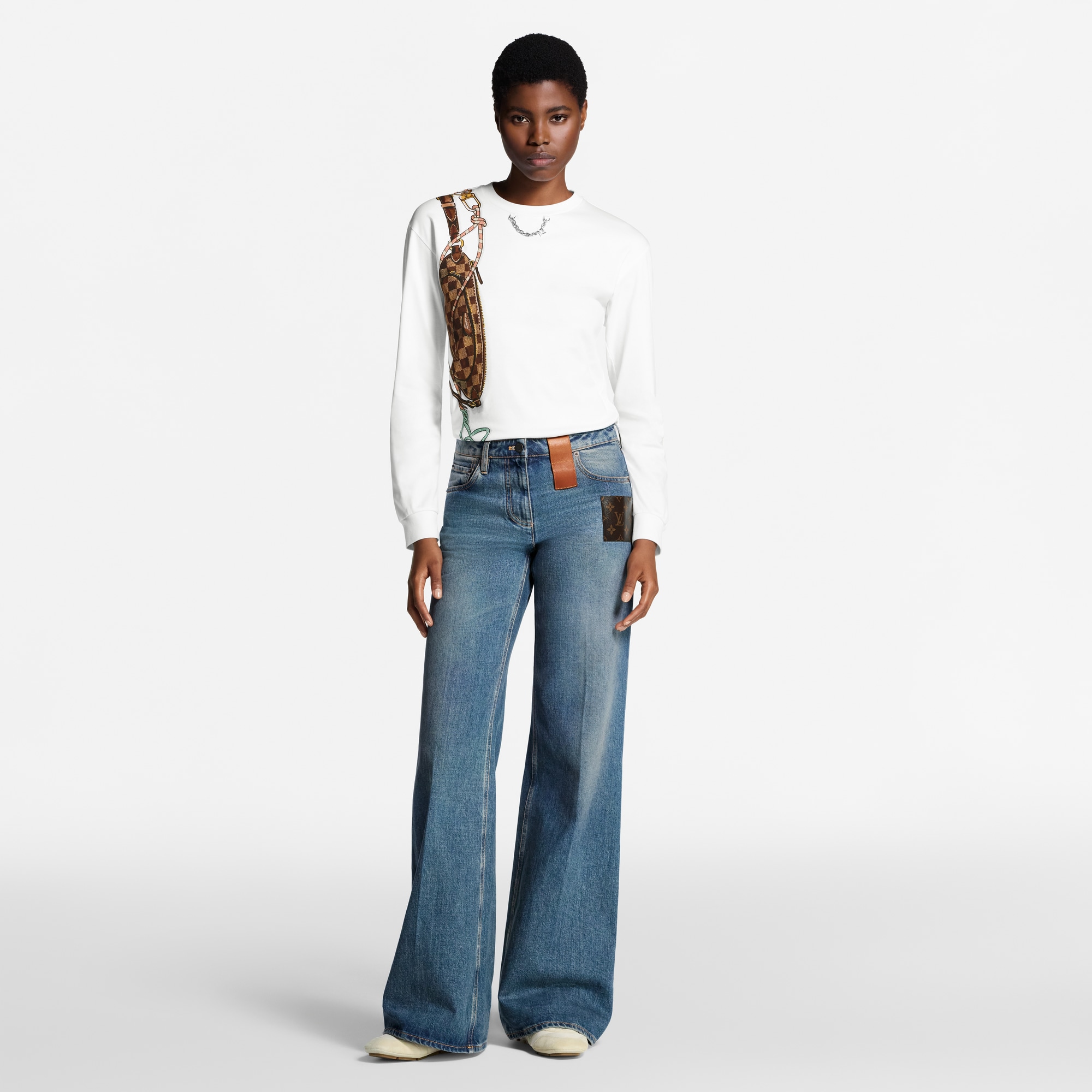  Ready-to-Wear Tops Keepit Print Long-Sleeved T-Shirt | Louis Vuitton ® (Product zoom)