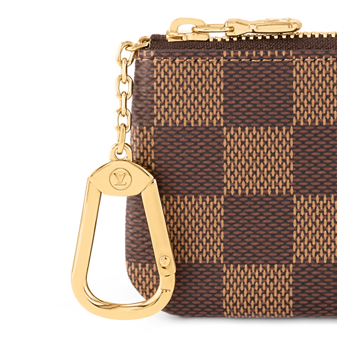 Damier Ebene Small Leather Goods All Small Leather Goods Key Pouch | Louis Vuitton ® (Product zoom)