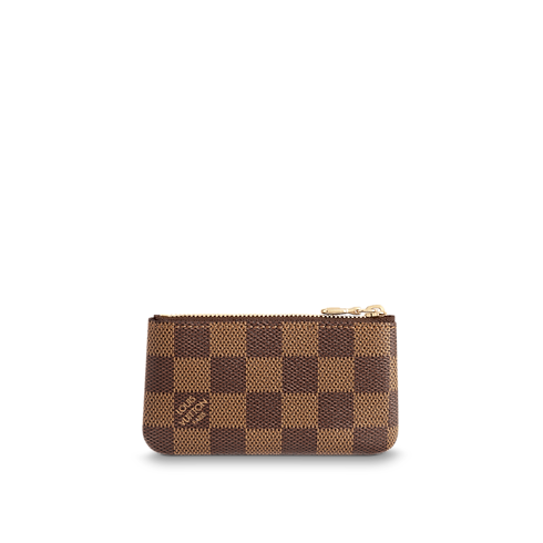Damier Ebene Small Leather Goods All Small Leather Goods Key Pouch | Louis Vuitton ® (Product zoom)