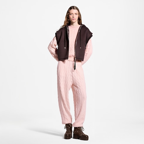 Ready-to-Wear Coats and Jackets Knit Insert Zip-Up Gilet | Louis Vuitton ® (Product zoom)