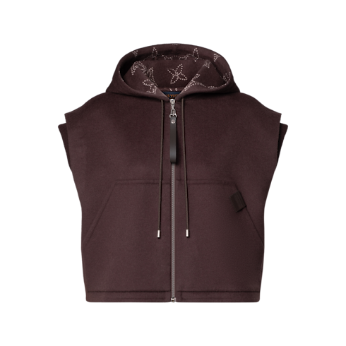Ready-to-Wear Coats and Jackets Knit Insert Zip-Up Gilet | Louis Vuitton ® (Product zoom)