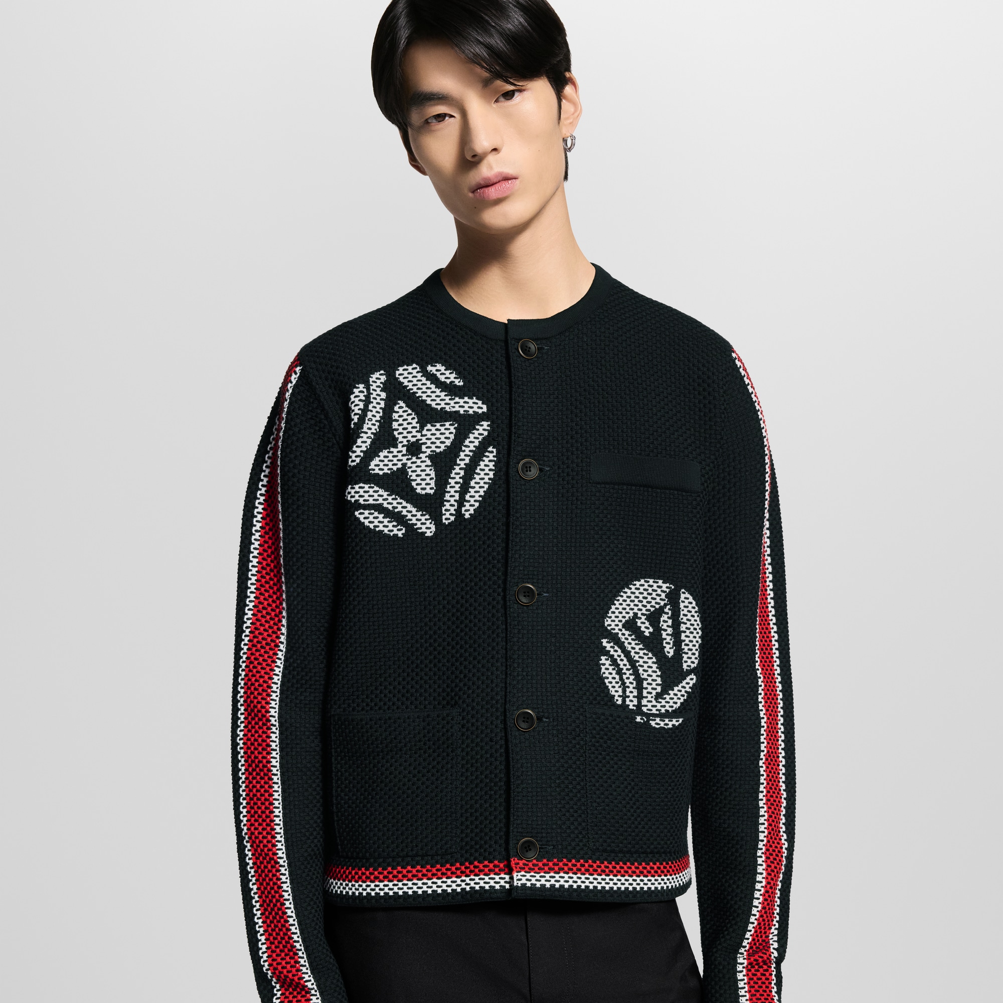  Ready-to-Wear All Ready-to-Wear Knitted Cotton Jacket | Louis Vuitton ® (Product zoom)