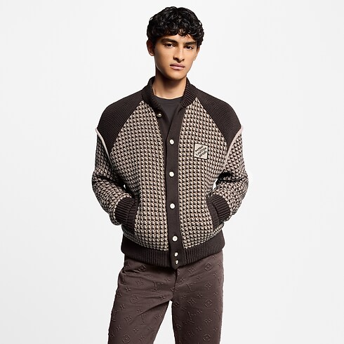 Ready-to-Wear All Ready-to-Wear Knitted Cotton Jacquard Bomber | Louis Vuitton ® (Product zoom)