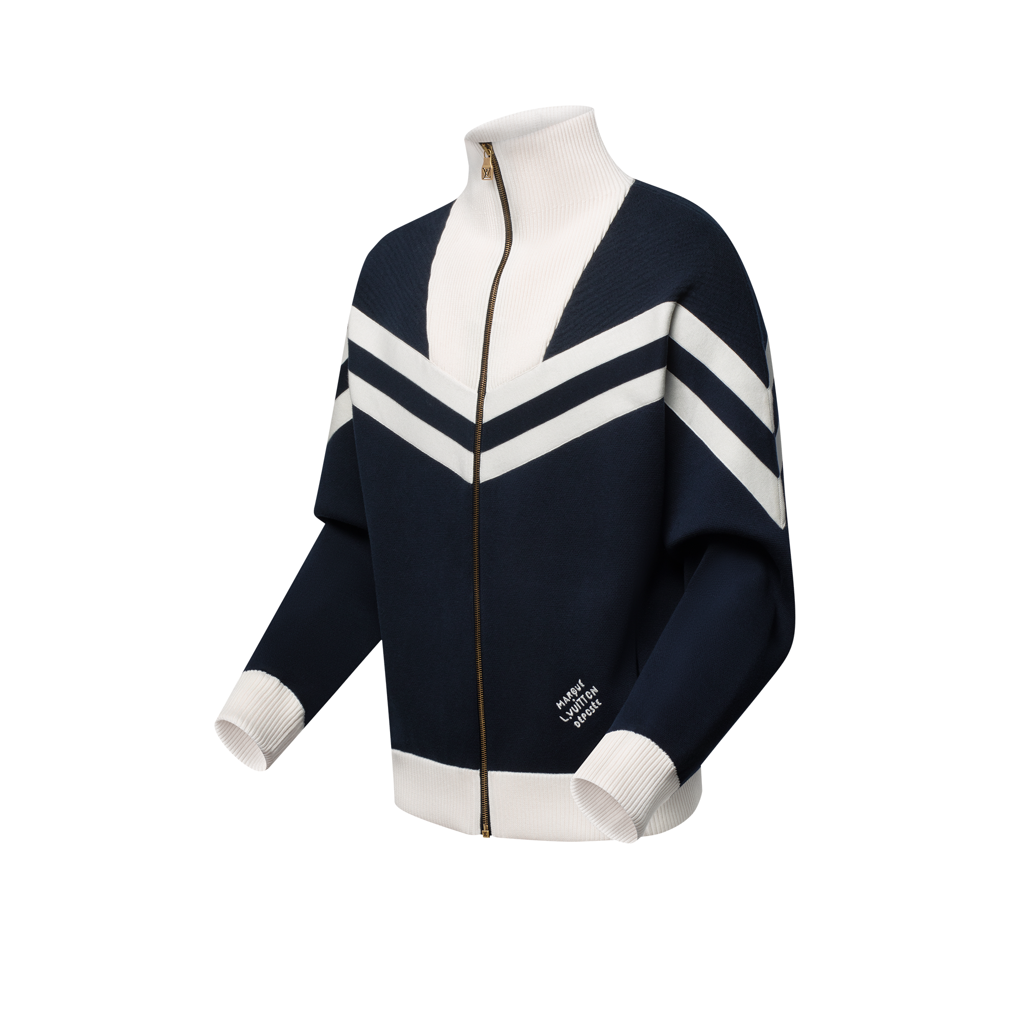  Ready-to-Wear All Ready-to-Wear Knitted Cotton Sailor Blouson | Louis Vuitton ® (Product zoom)