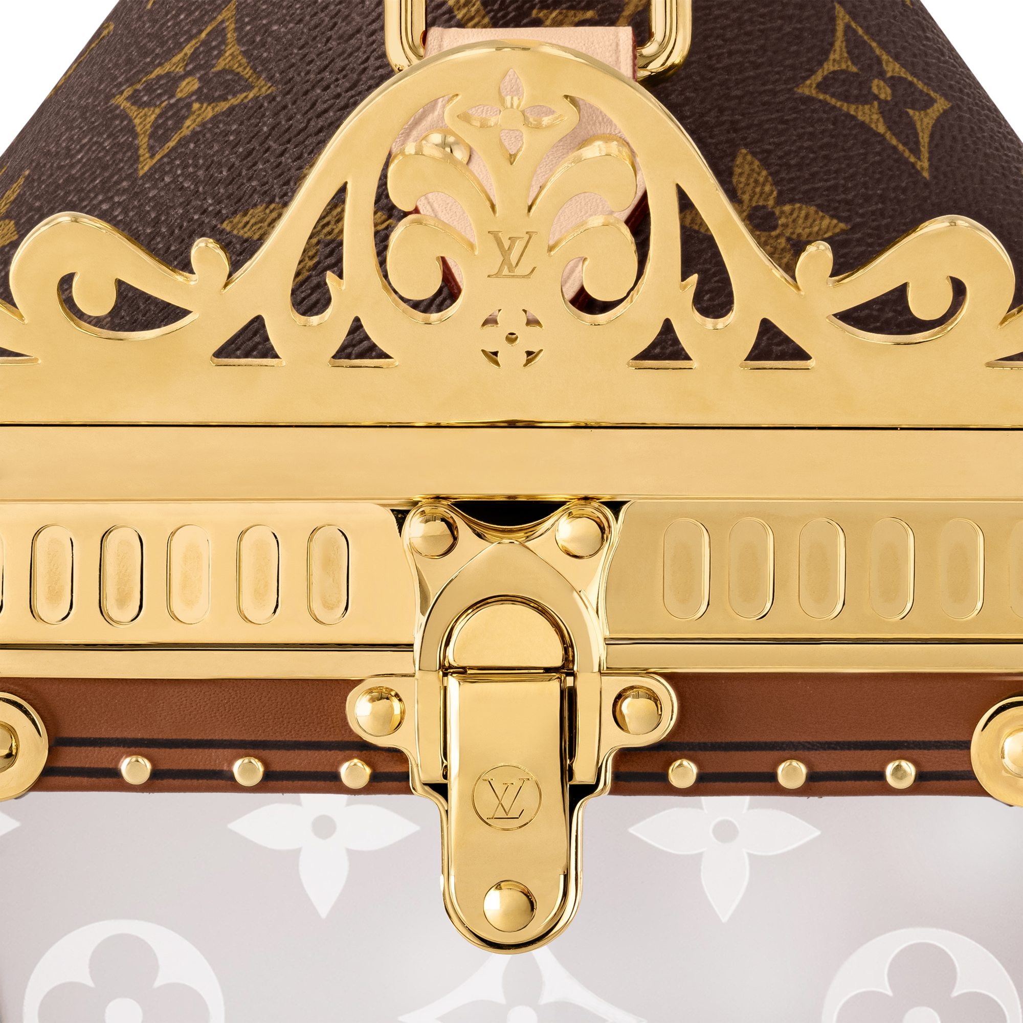 Monogram Trunks and Boxes Boxes Lantern Trunk Gold | Louis Vuitton ® (Product zoom)