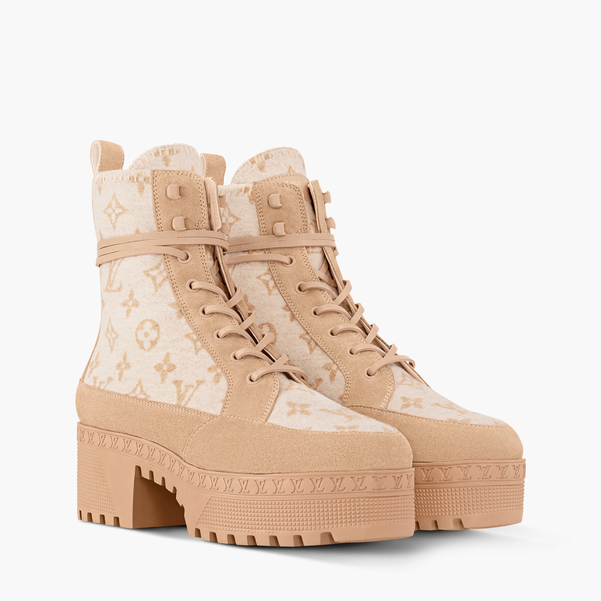 Womens Boots Laureate Platform Desert Boot Louis Vuitton Vuitton