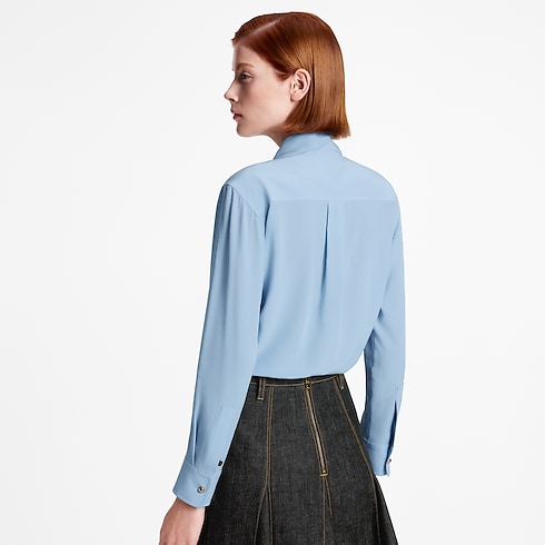 Ready-to-Wear Tops Lavallière Blouse | Louis Vuitton ® (Product zoom)