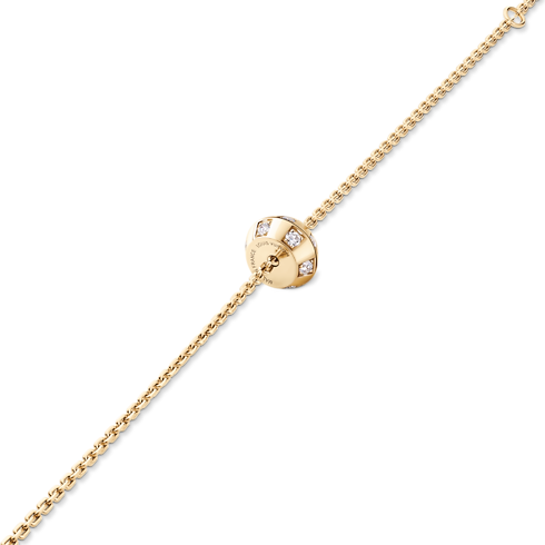 Categories Bracelets Le Damier de Louis Vuitton Chain Bracelet, Yellow Gold and Diamonds | Louis Vuitton ® (Product zoom)