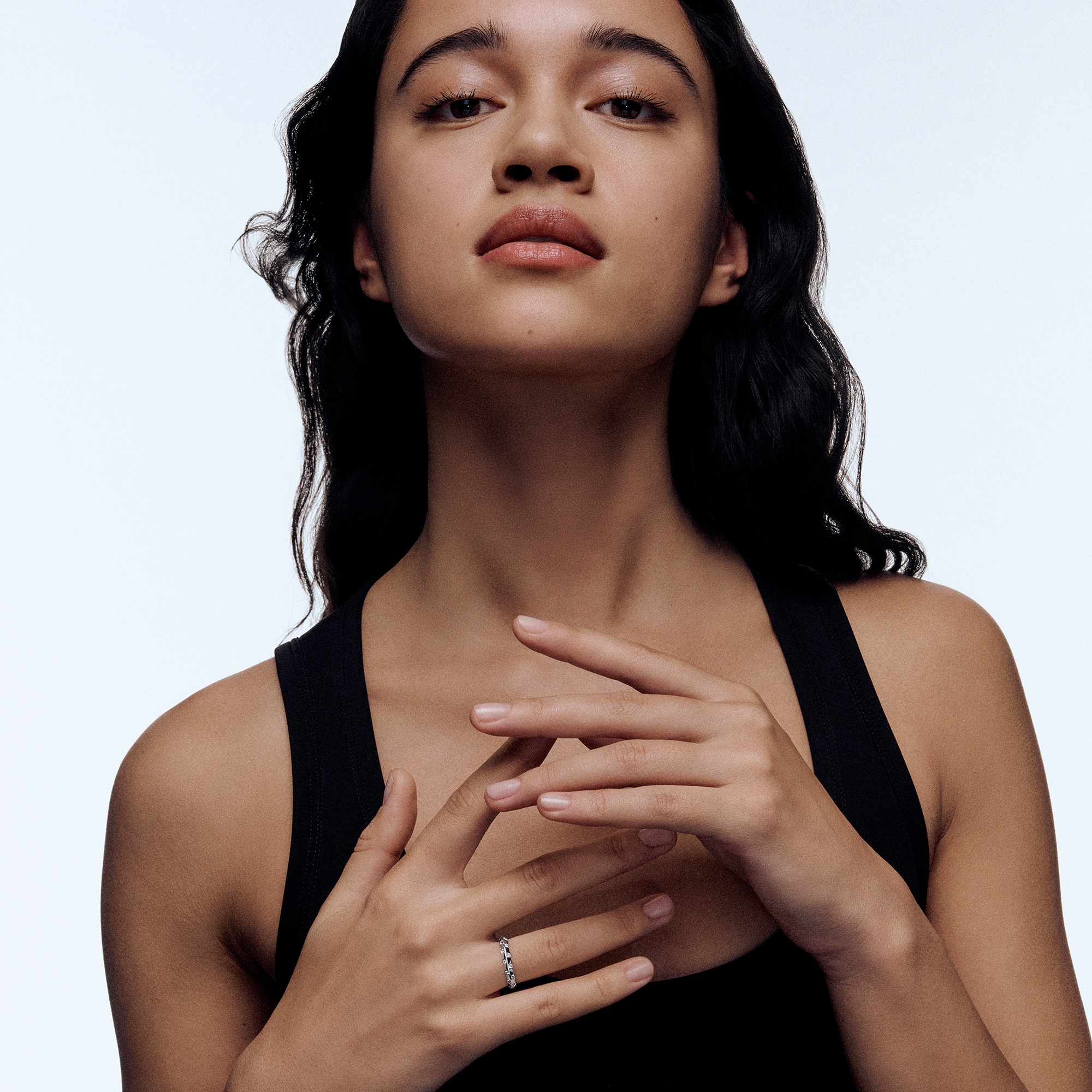  Jewelry Rings Le Damier de Louis Vuitton Small Ring, White Gold and Diamonds | Louis Vuitton ® (Product zoom)