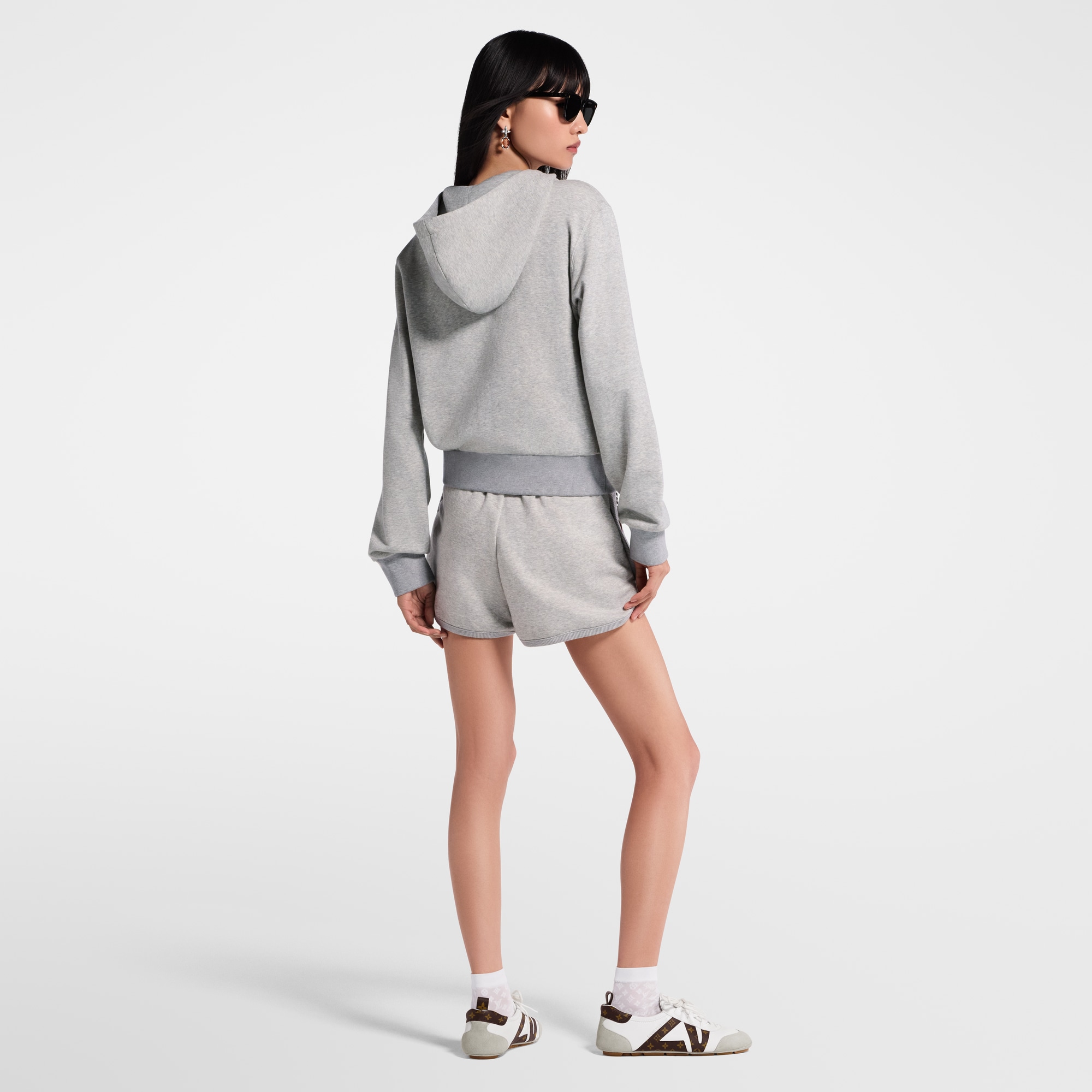  Ready-to-Wear Skirts and Shorts Leather Accent Jogging Shorts | Louis Vuitton ® (Product zoom)