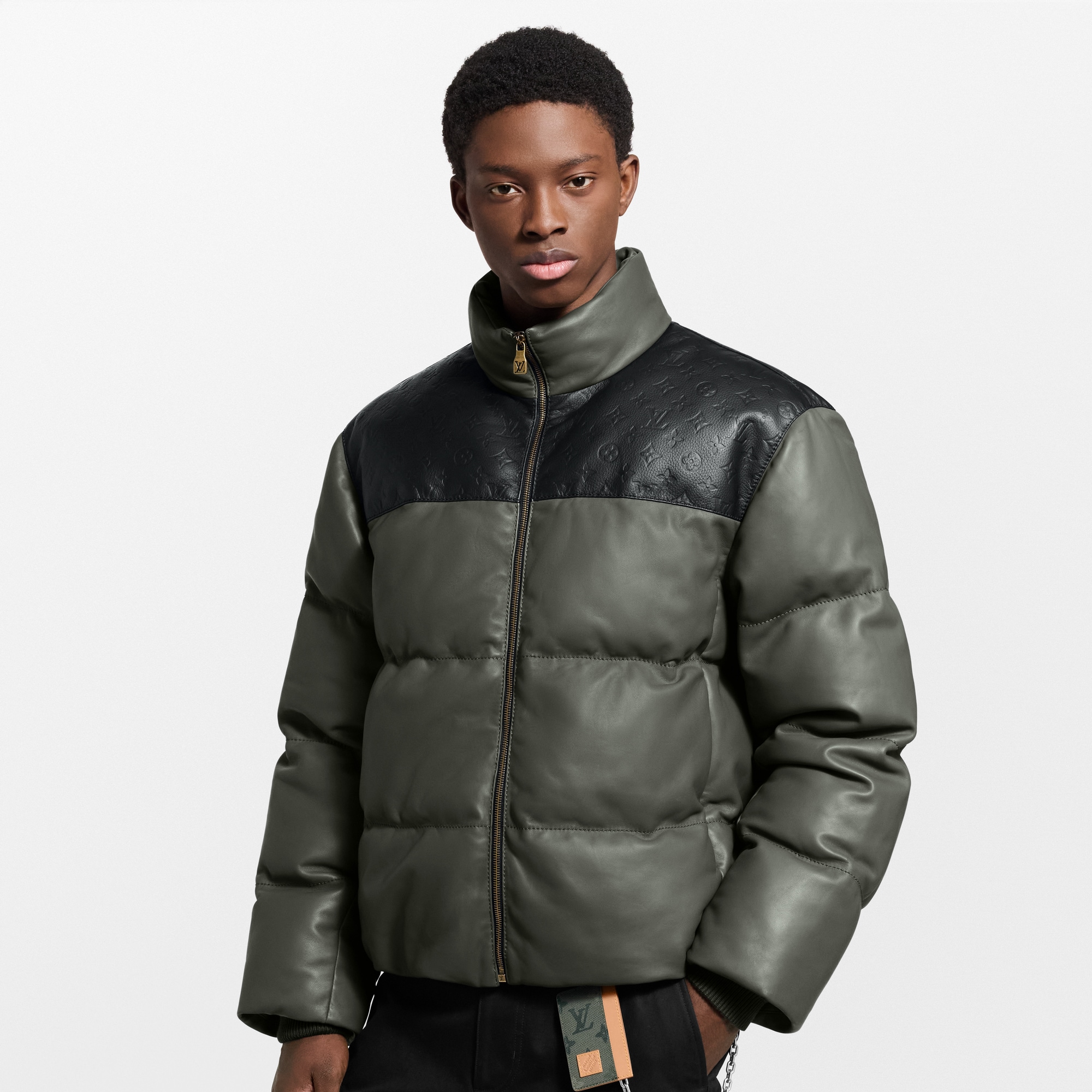  Ready-to-Wear Coats and Outerwear Leather Down Jacket | Louis Vuitton ® (Product zoom)