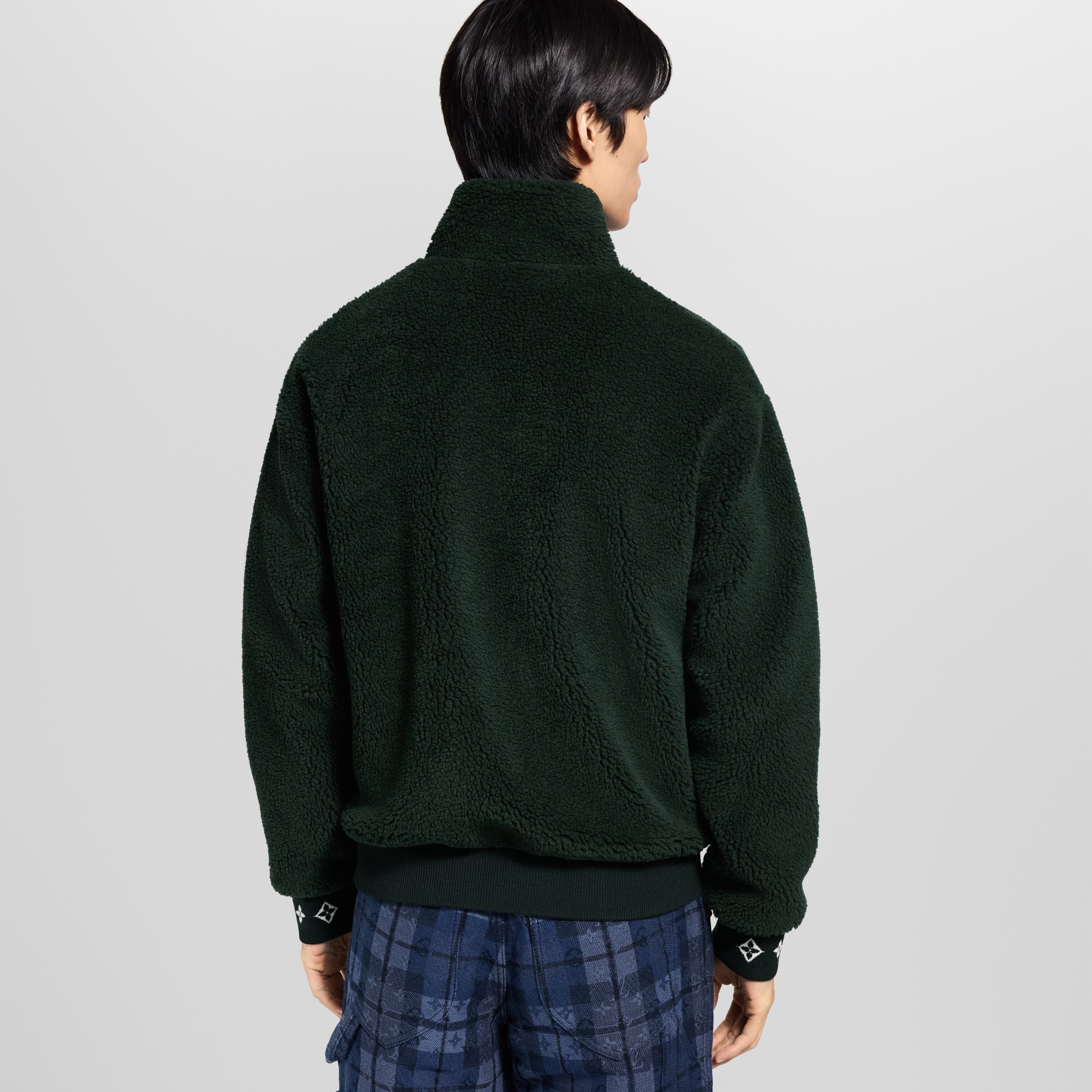  Prêt-à-Porter Tout le Prêt-à-Porter Leather Patch Fleece Blouson | Louis Vuitton ® (Zoom produit)