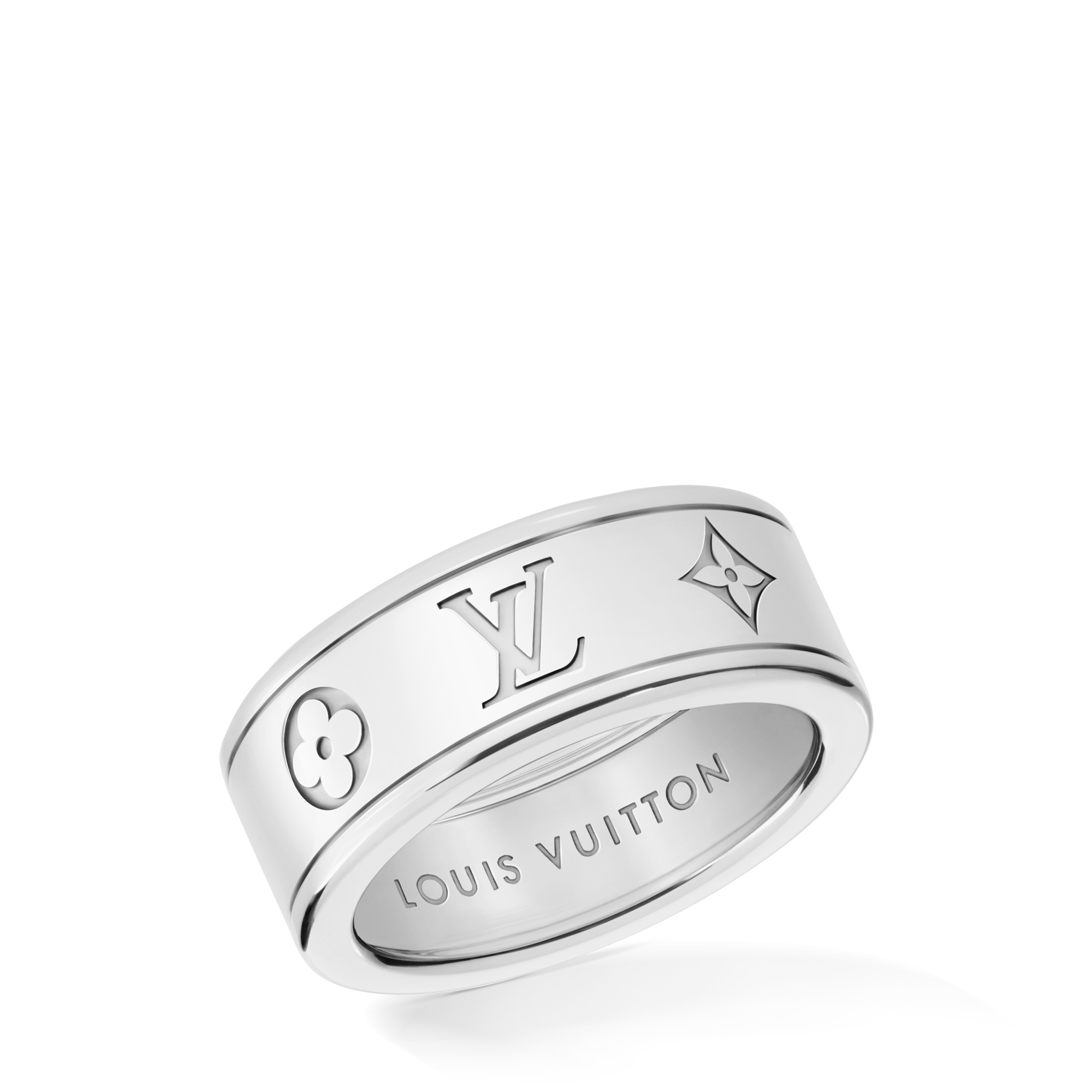  Catégories Bagues Les Gaston Vuitton Small Ring, White Gold | Louis Vuitton ® (Zoom produit)