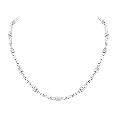 Jewelry Necklaces and Pendants Les Gastons Vuitton Trunk Necklace, White Gold and Diamonds | Louis Vuitton ® (Product zoom)