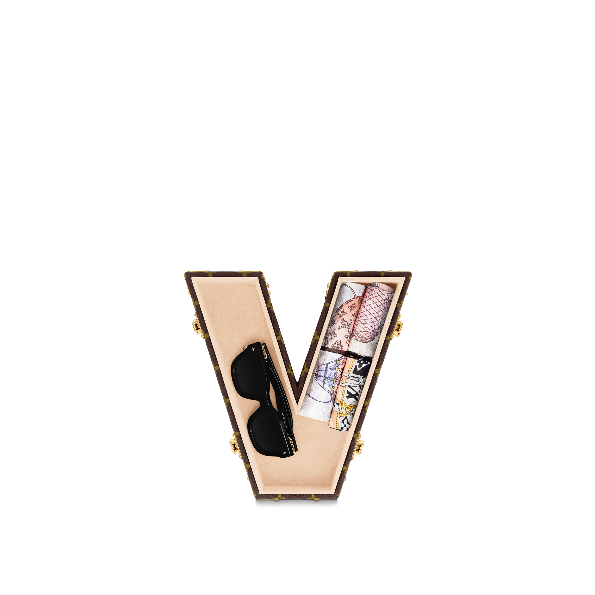 Monogram Hardsided Letter Trunks Letter Trunk V | Louis Vuitton ® (Product zoom)