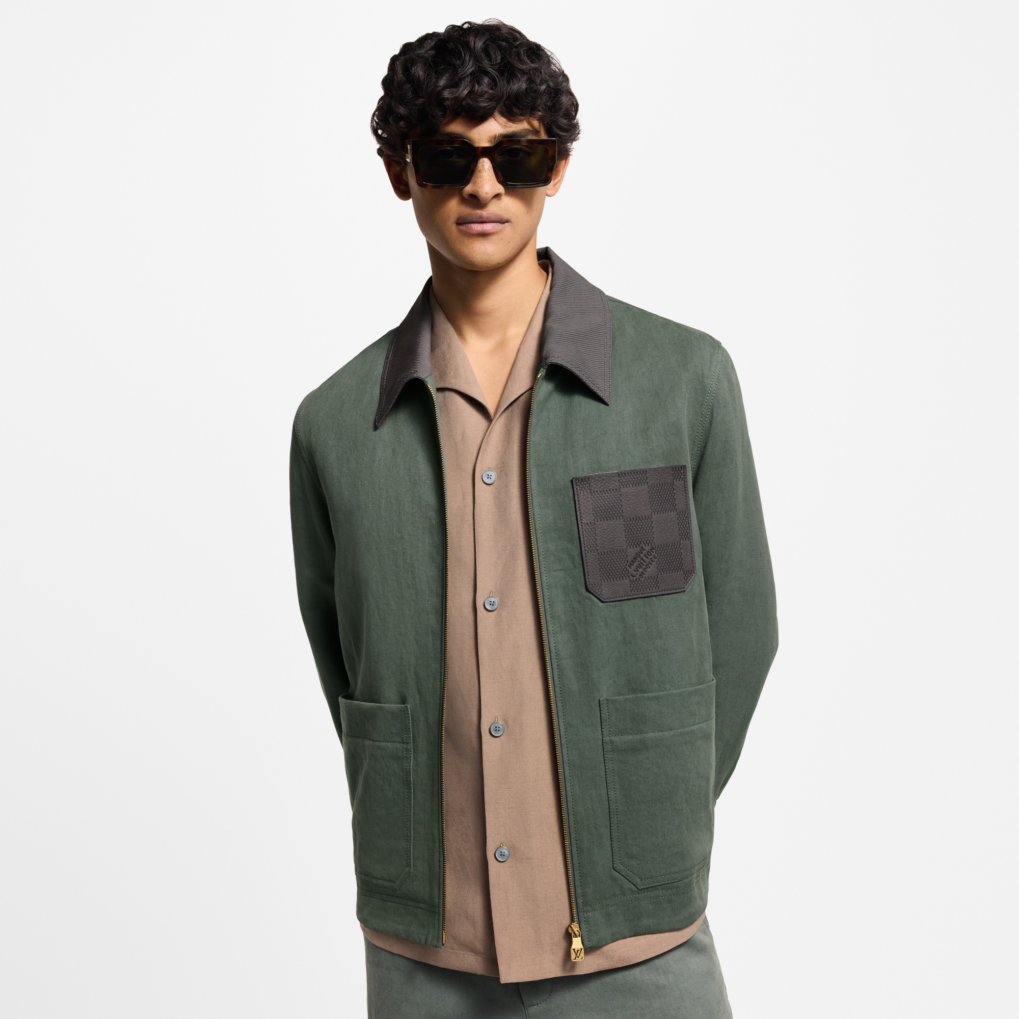  Ready-to-Wear Coats and Outerwear Light Linen Workwear Jacket | Louis Vuitton ® (Product zoom)