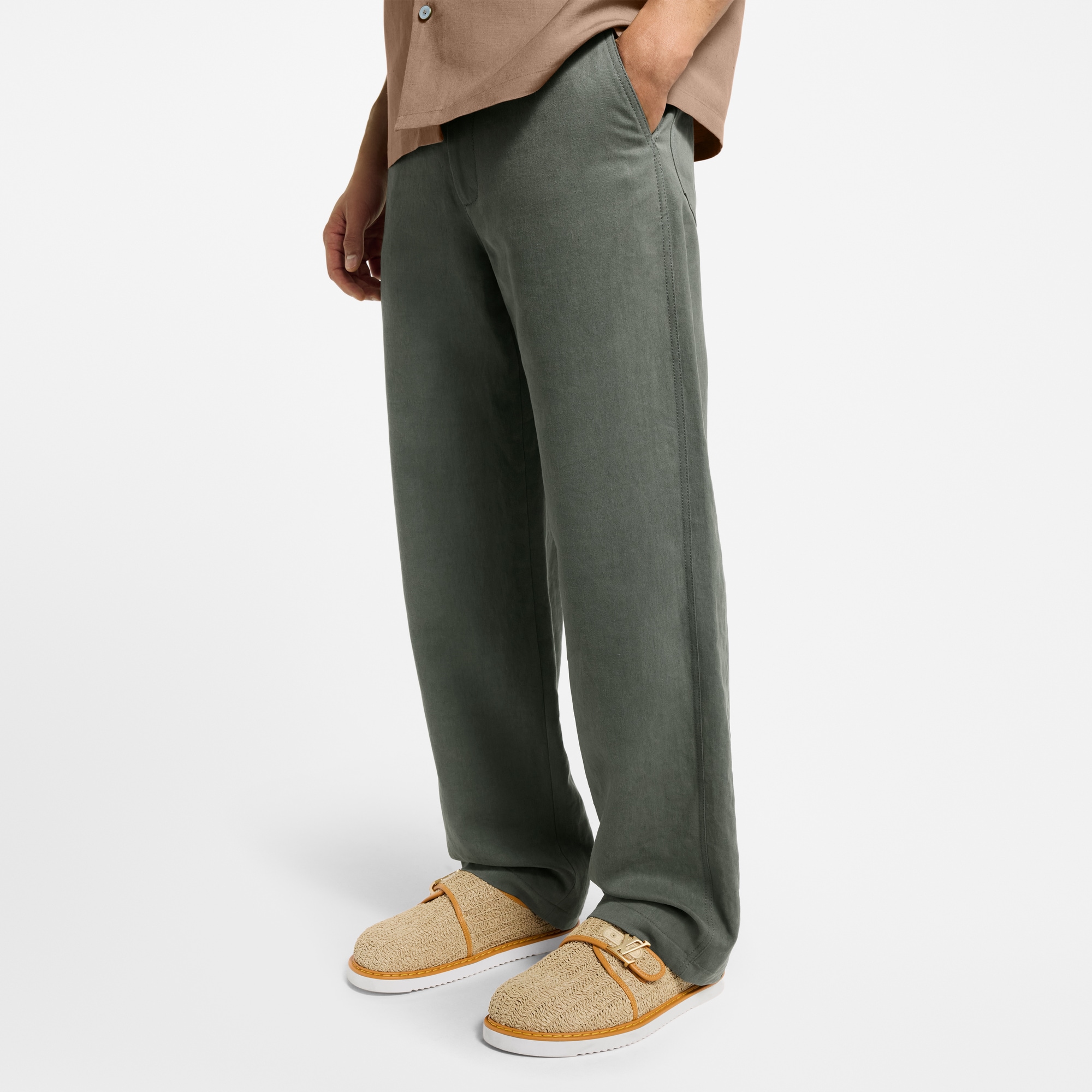  Ready-to-Wear Pants Light Linen Workwear Pants | Louis Vuitton ® (Product zoom)