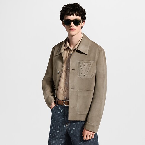 Ready-to-Wear Coats and Outerwear Light Suede Workwear Jacket | Louis Vuitton ® (Product zoom)