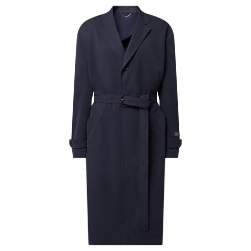 Ready-to-Wear Coats and Outerwear Lightweight Wool Silk Belted Coat | Louis Vuitton ® (Product zoom)
