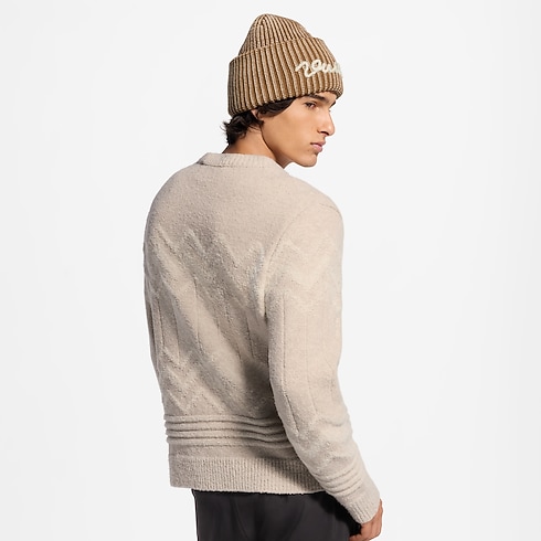 Ready-to-Wear All Ready-to-Wear Long-Sleeved Jacquard Signature Pullover | Louis Vuitton ® (Product zoom)