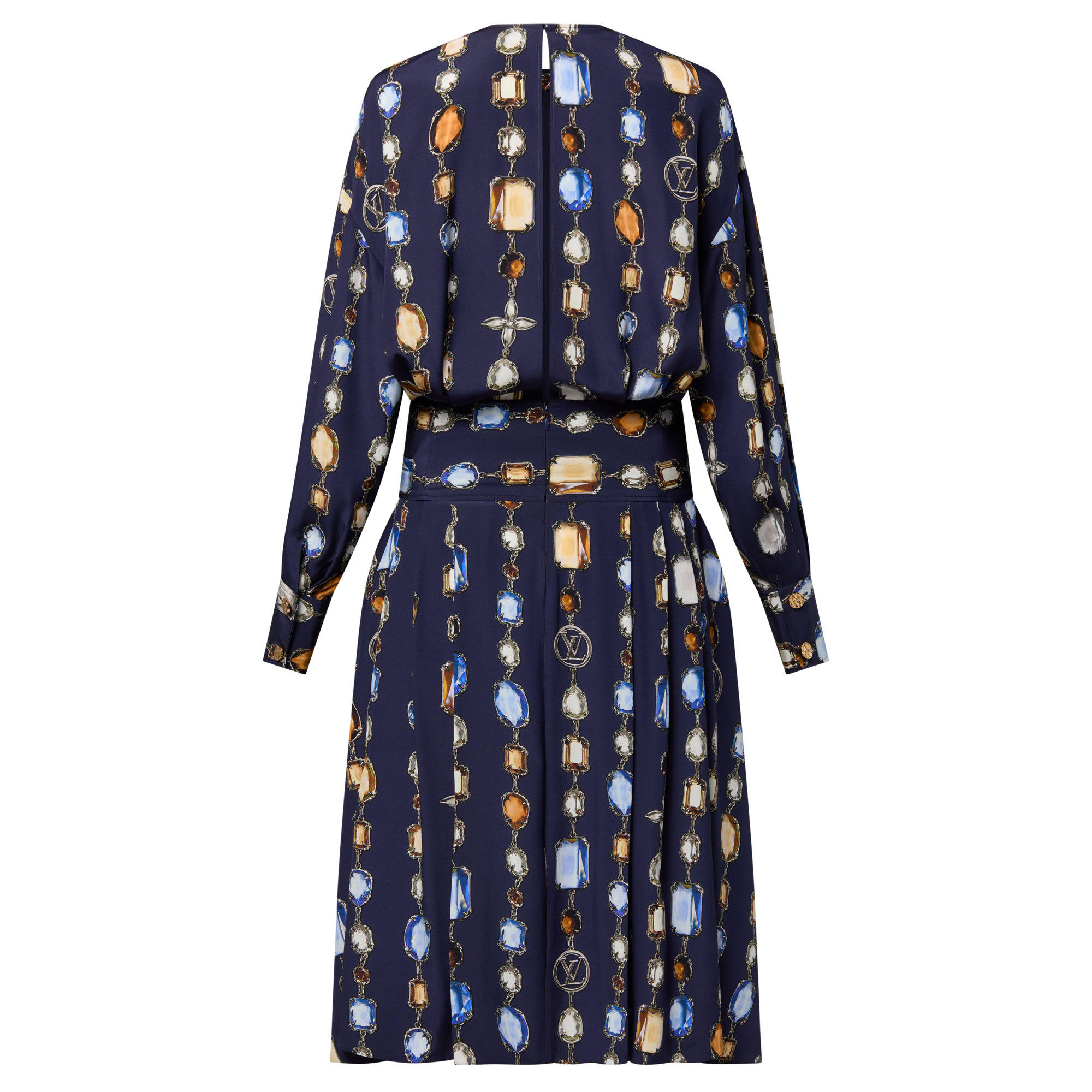  Ready-to-Wear Dresses Long-Sleeved Necklace Dress | Louis Vuitton ® (Product zoom)